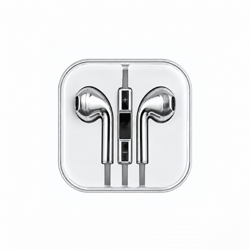 chrome wired earbuds