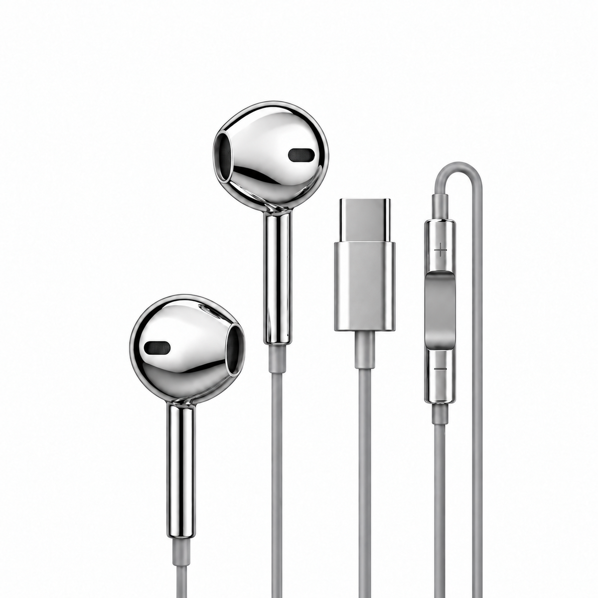chrome wired earbuds