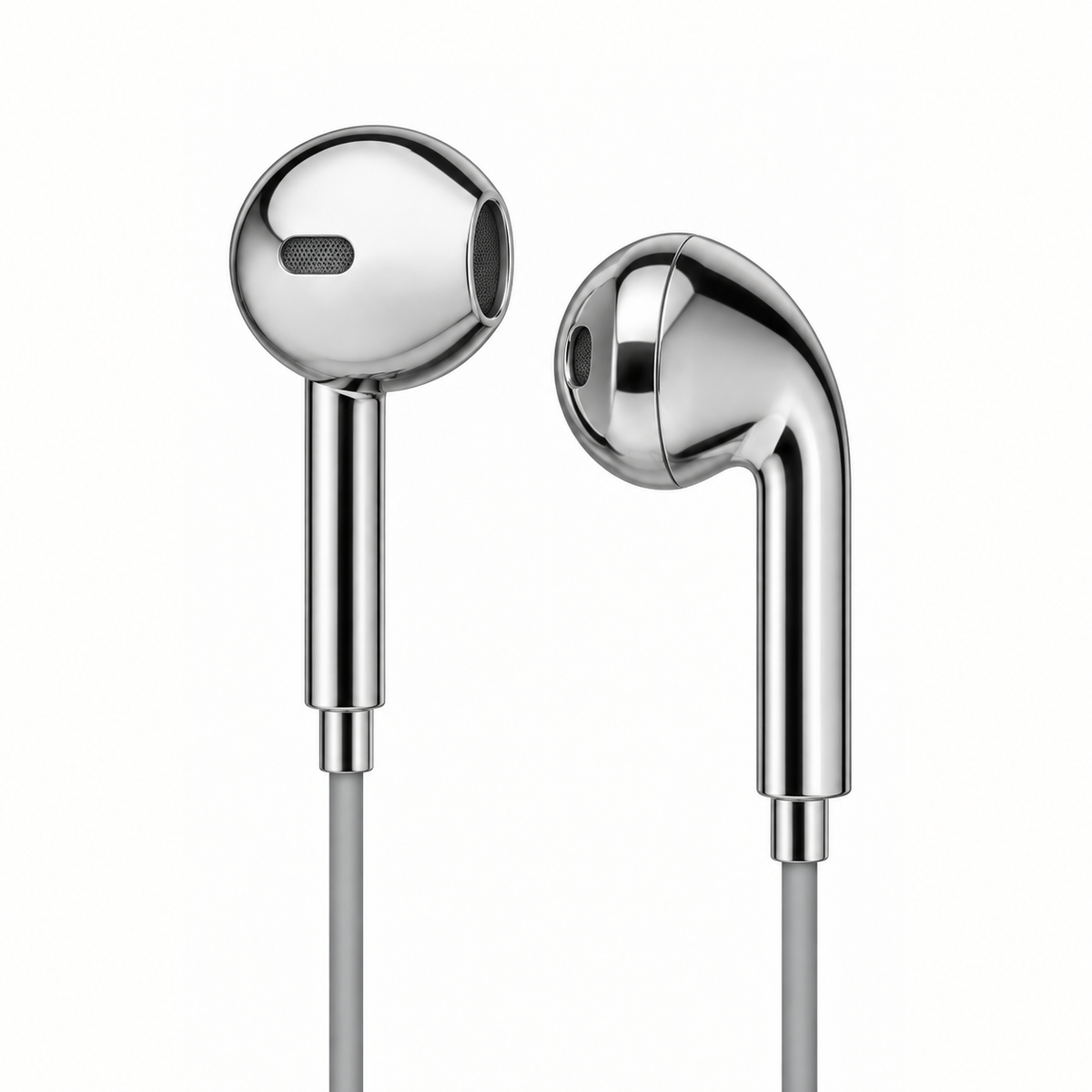 chrome wired earbuds
